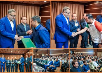 گزارش تصویری آیین گرامیداشت هفته کار و کارگر در شرکت توسعه نیشکر و صنایع جانبی آن